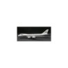 Model redukcyjny Boeing 747-200 SAS, skala 1:500. Biały kadłub, logo SAS z tyłu.