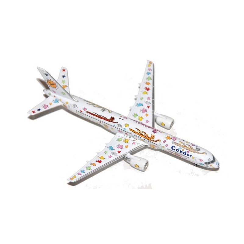 Model samolotu Boeing 757-200, skala 1:200, Star Jets. Malowanie Condor, kolorowe gwiazdki i postacie.