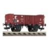 Wagon towarowy Ou DR ep.III, skala 1/87H0, czerwony, logo DR.