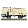 Wagon chłodnia Gkh DRG ep.II, skala 1/87H0, Fleischmann. Żółty, z napisem "Seefische".