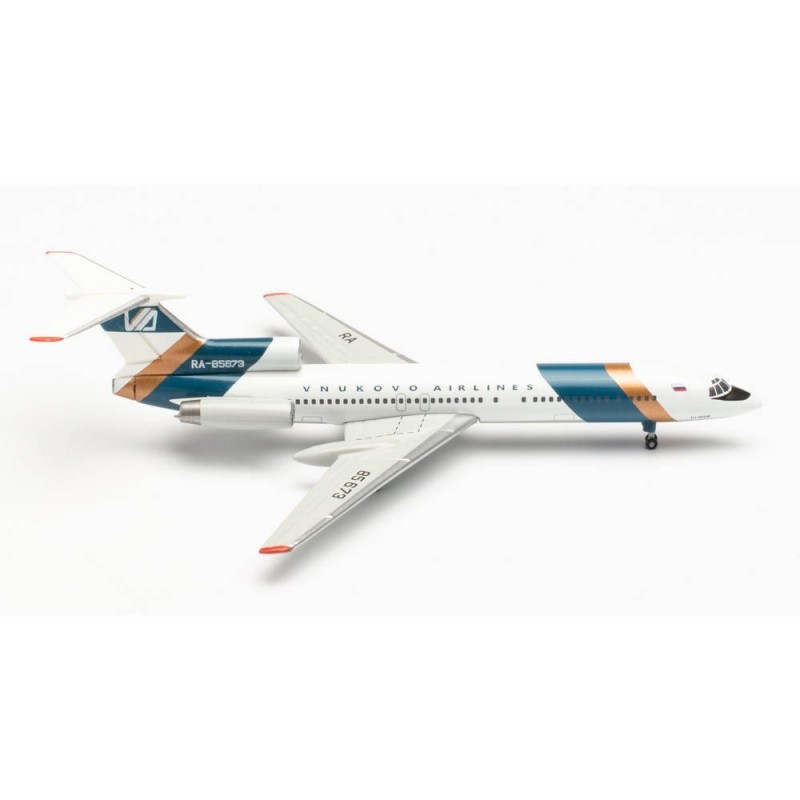 Model samolotu Tupolev TU-154M linii Vnukovo Airlines, skala 1:500, HERPA, RA-85673.