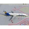 Model redukcyjny McDonnell Douglas MD-83, skala 1:400, Gemini Jets. Malowanie Allegiant, detale linii lotniczej.