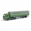 MB S canvas semitrailer...