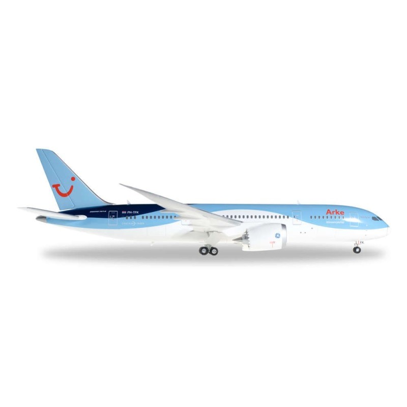 Model samolotu Boeing 787-8 Dreamliner, skala 1:200, Herpa. Malowanie Arke, oznaczenie PH-TFK.