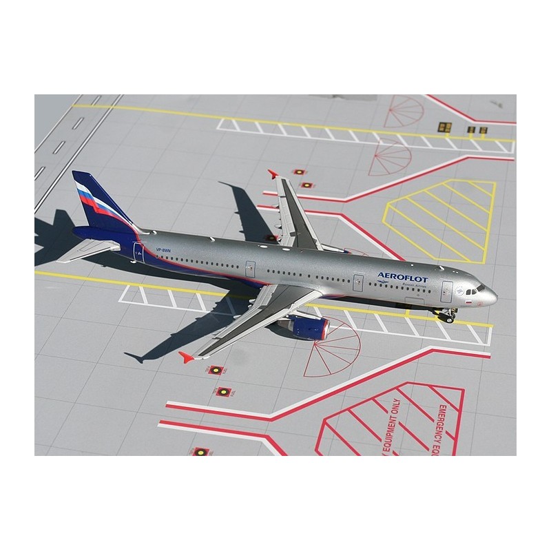 Model samolotu A321 linii Aeroflot, skala 1:200, GeminiJets. Malowanie linii Aeroflot, detale.