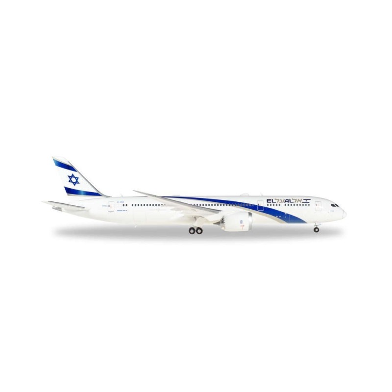 Model samolotu Boeing 787-9 Dreamliner, skala 1:200, Herpa. Malowanie linii EL AL.
