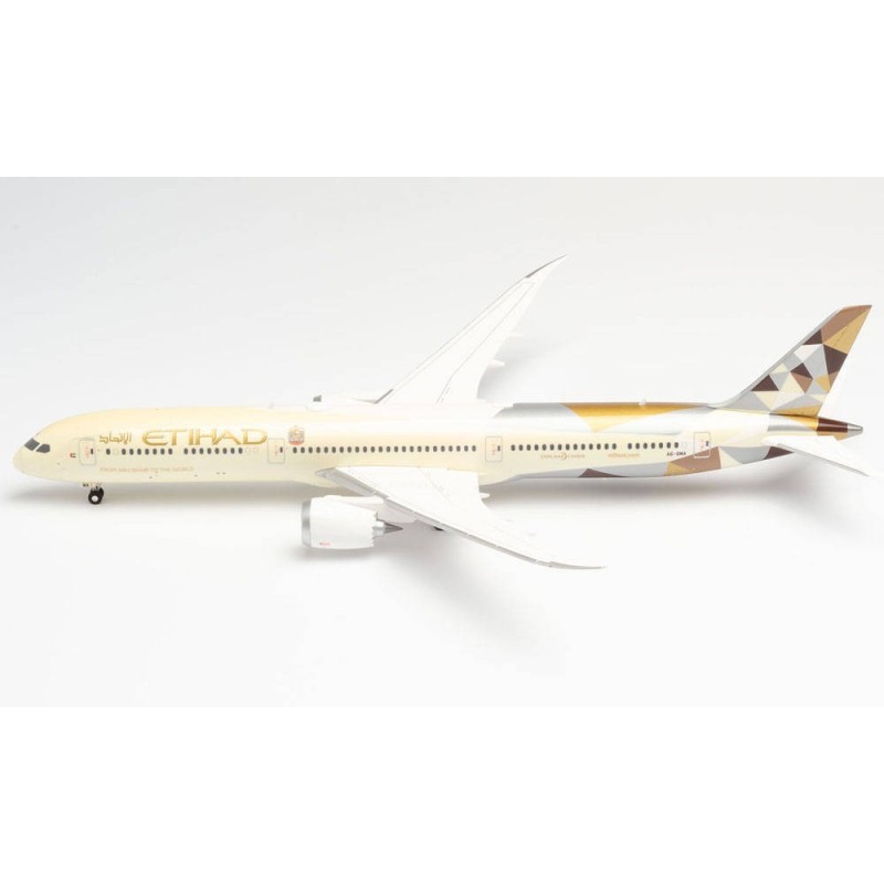 Model samolotu Etihad Airways Boeing 787-10 Dreamliner, skala 1:200, Herpa. Malowanie Greenliner.