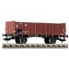 Wagon towarowy Omu DR ep.III, skala H0, czerwony, z detalami.