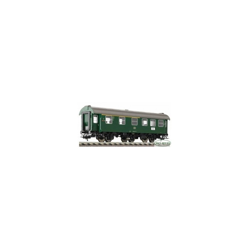 Wagon pasażerski AB3yg.756 DB ep.IV, skala 1:87, zielony, 7 okien, producent RO-BUD.