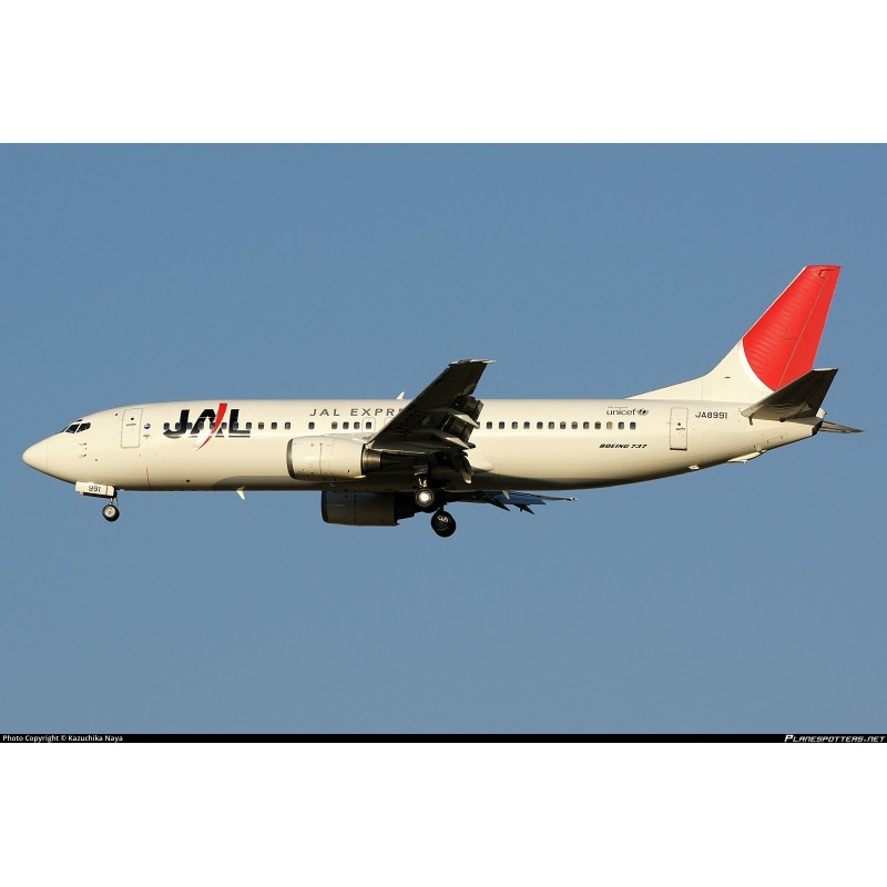Model redukcyjny Boeing 737-446, skala 1:200, Jal Express.