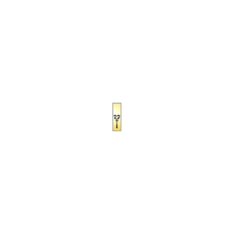 Lampa do parku, podwójna - zielona