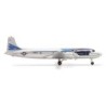 Model redukcyjny Douglas DC-6/VC-118 "The Independence", skala 1:500, HERPA. Biały kadłub, niebieskie akcenty i gwiazda Sił Powi